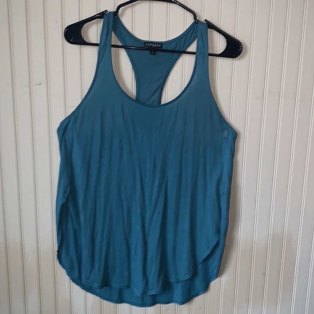 Express Flowy Tank Top Teal Sz. M